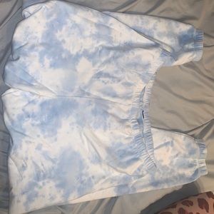 BLUE TIE DYE SWEATS